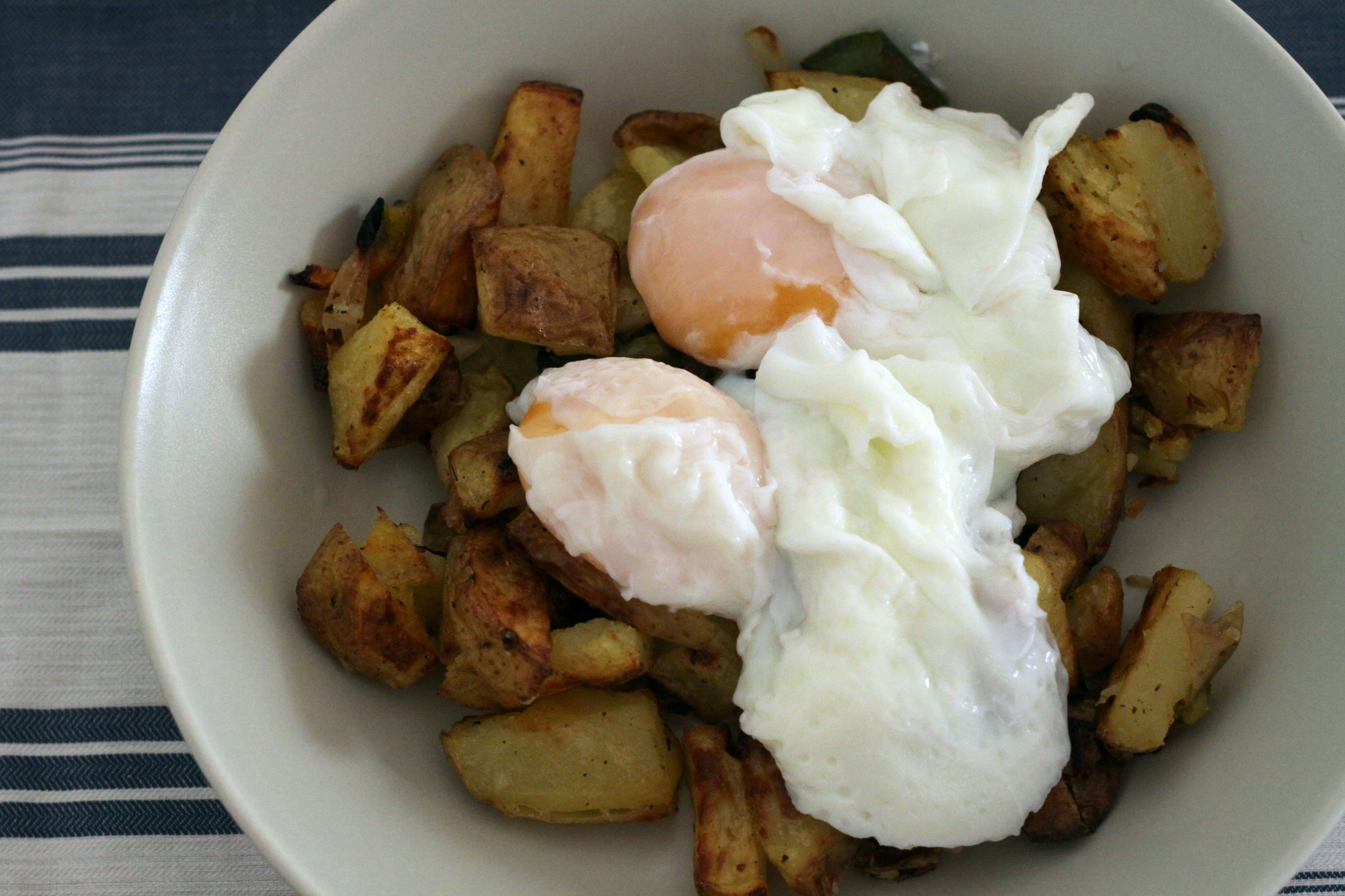 Poached Eggs & Crispy Breakfast Potatoes – Traveling To Taste